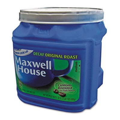 Maxwell House Coffee, Decaffeinated Ground Coffee, 33 oz. Can