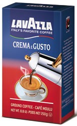 Lavazza Crema e Gusto Ground Coffee, Italian , 8.8-Ounce Bricks (Pack of 4) 