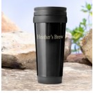 Personalized On-the-go Travel Tumbler Black