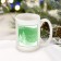 Personalized Holiday Green Snowscapes Mug